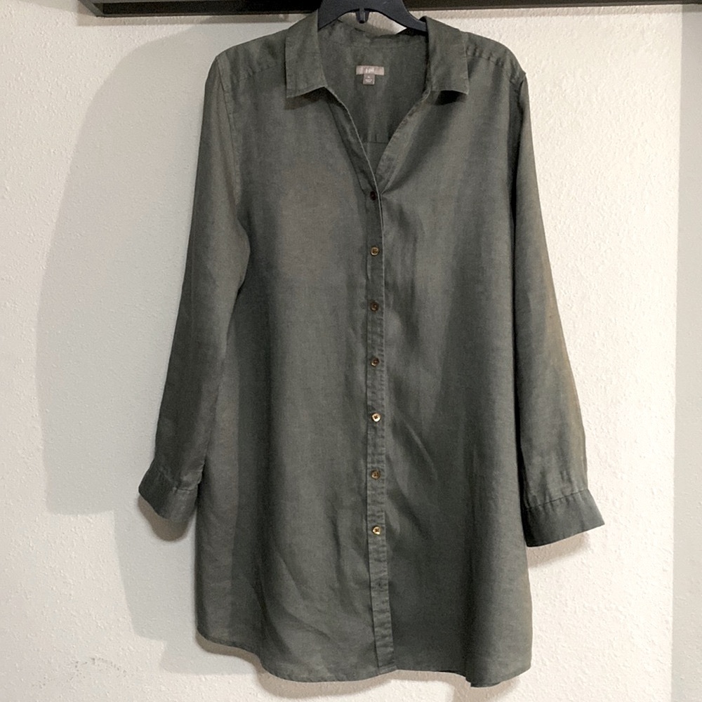 Final price 🔥Love Linen J. Jill Shirt Dress Button Down  Tunic, XL